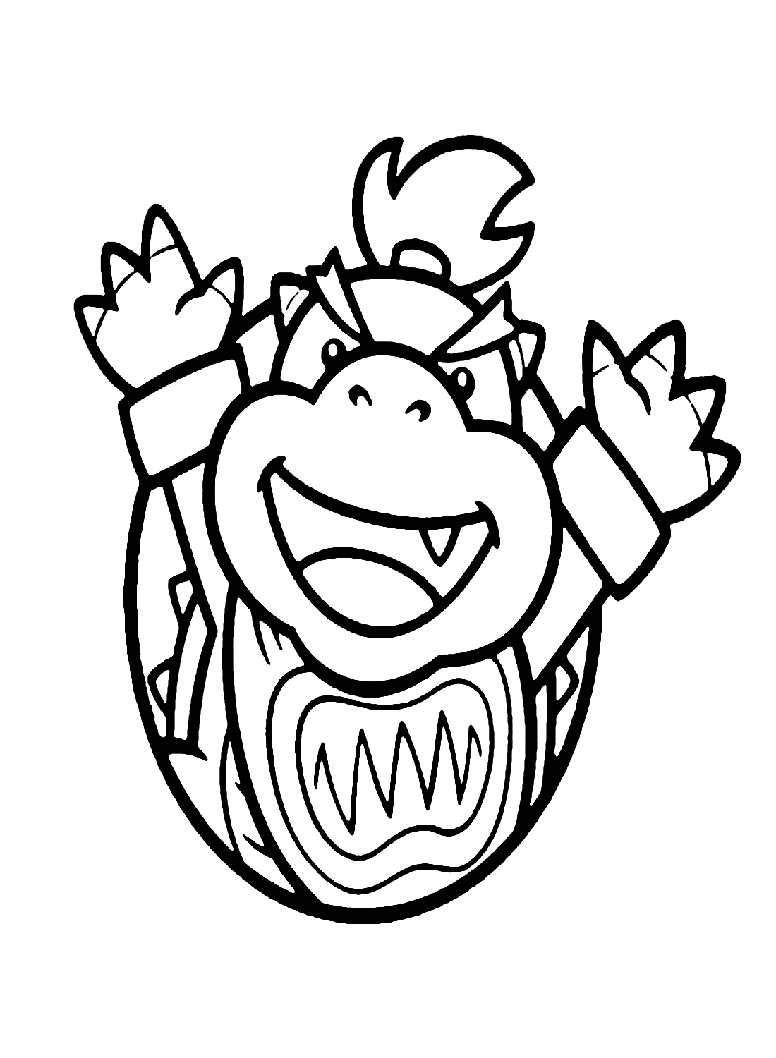 Mario Bowser Coloring Pages Printables 7