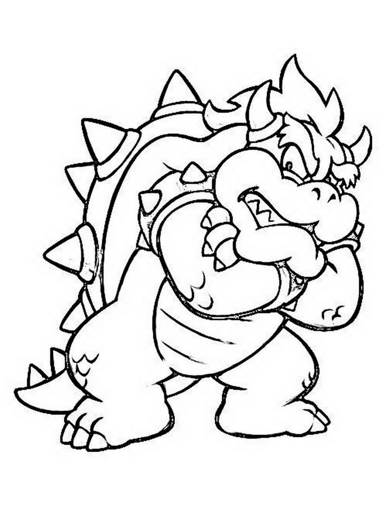 Mario Bowser Coloring Pages Printables 71