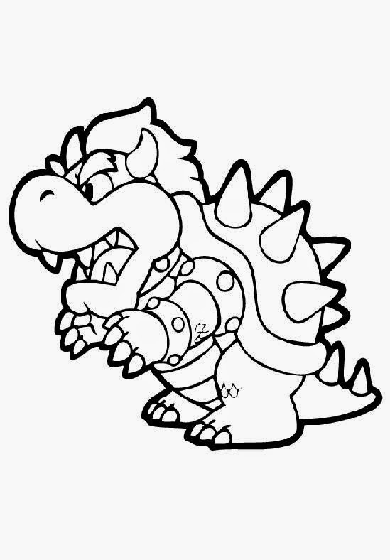 Mario Bowser Coloring Pages Printables 72