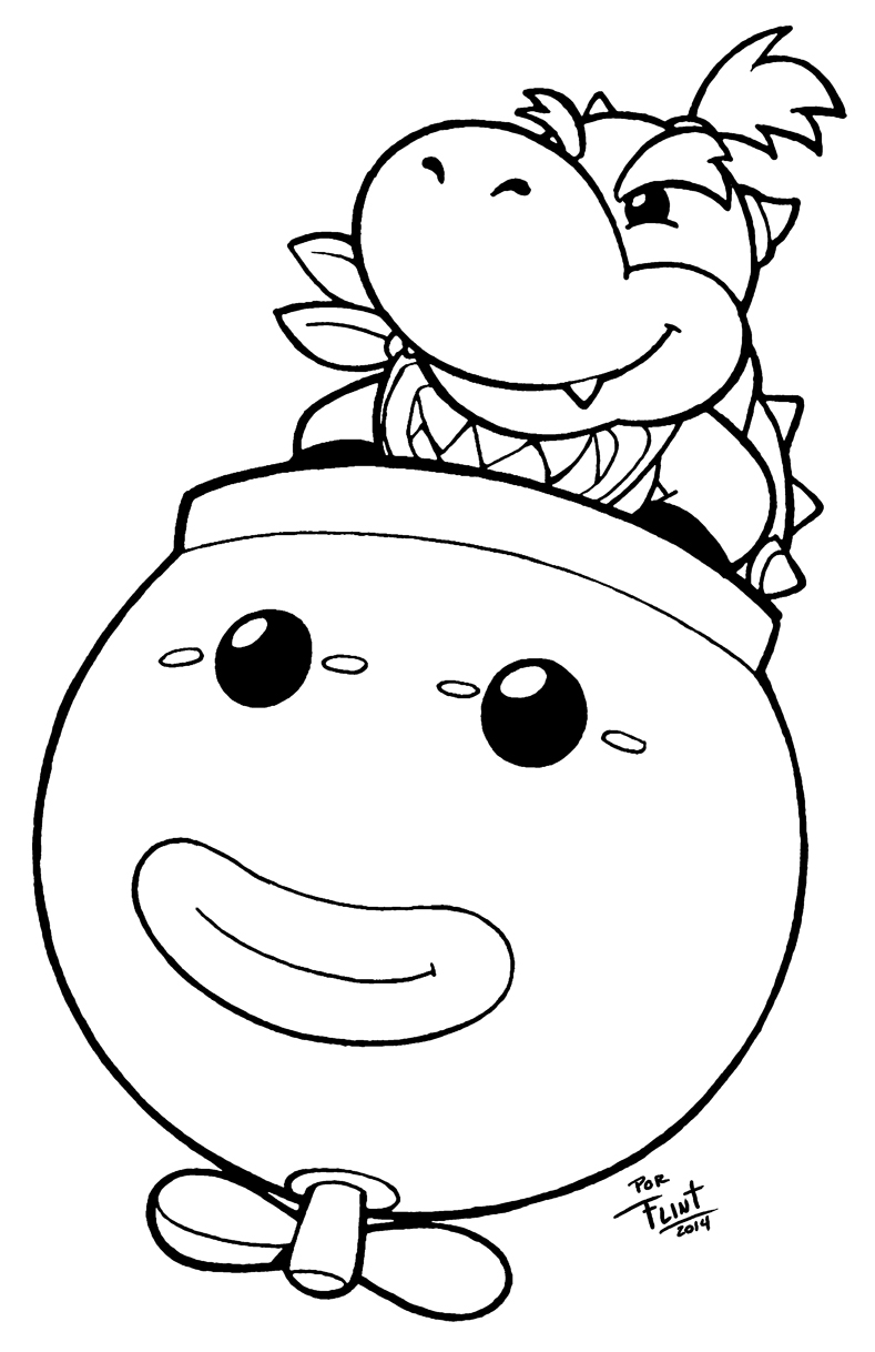 Mario Bowser Coloring Pages Printables 73