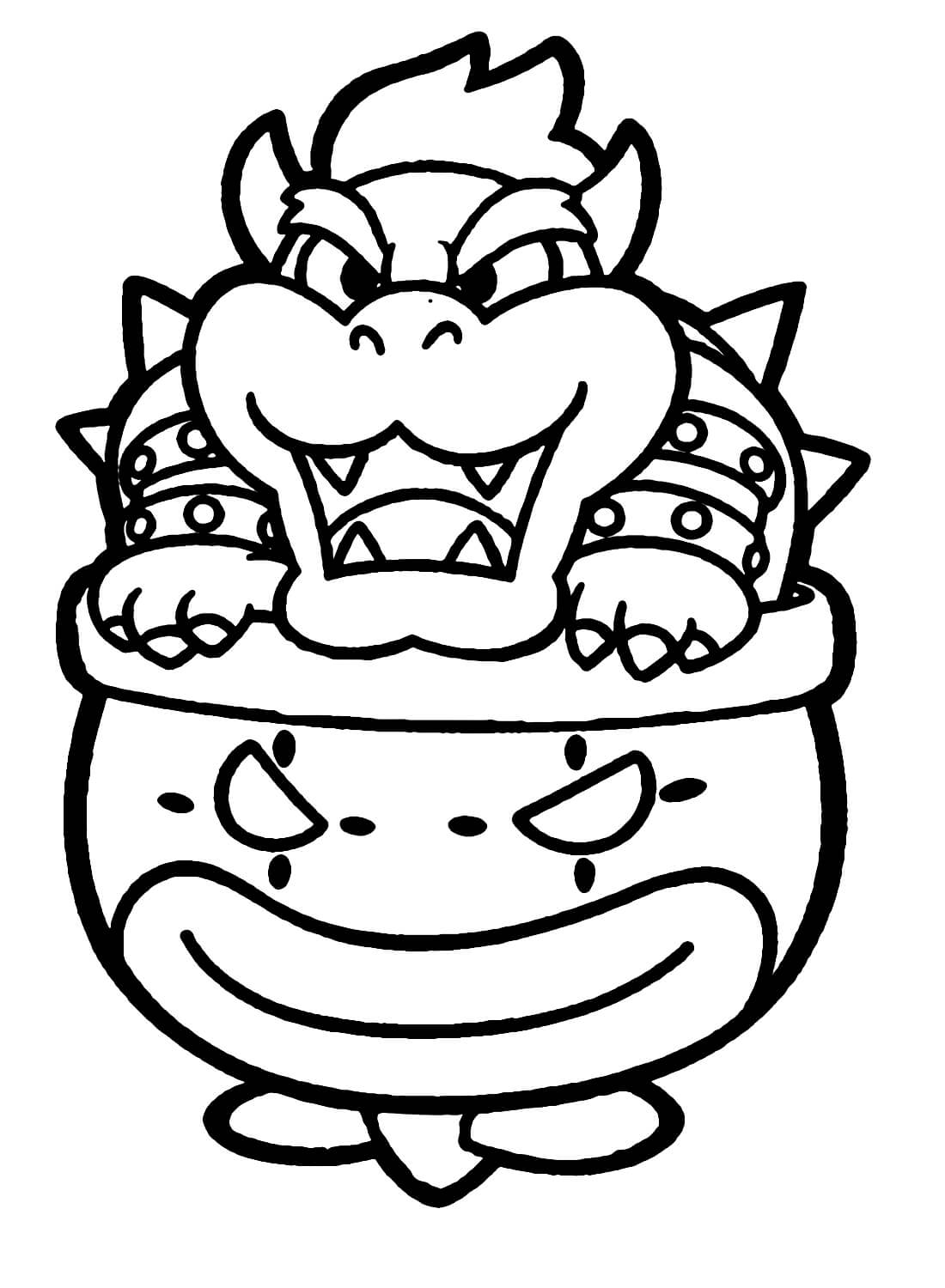 Mario Bowser Coloring Pages Printables 75