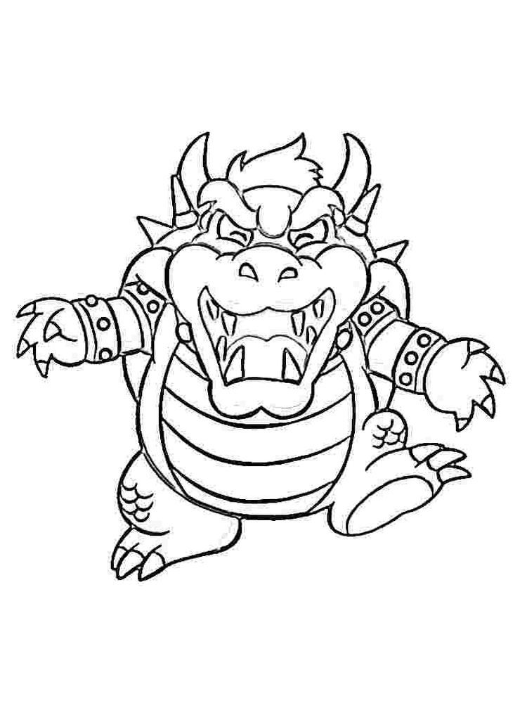 Mario Bowser Coloring Pages Printables 76