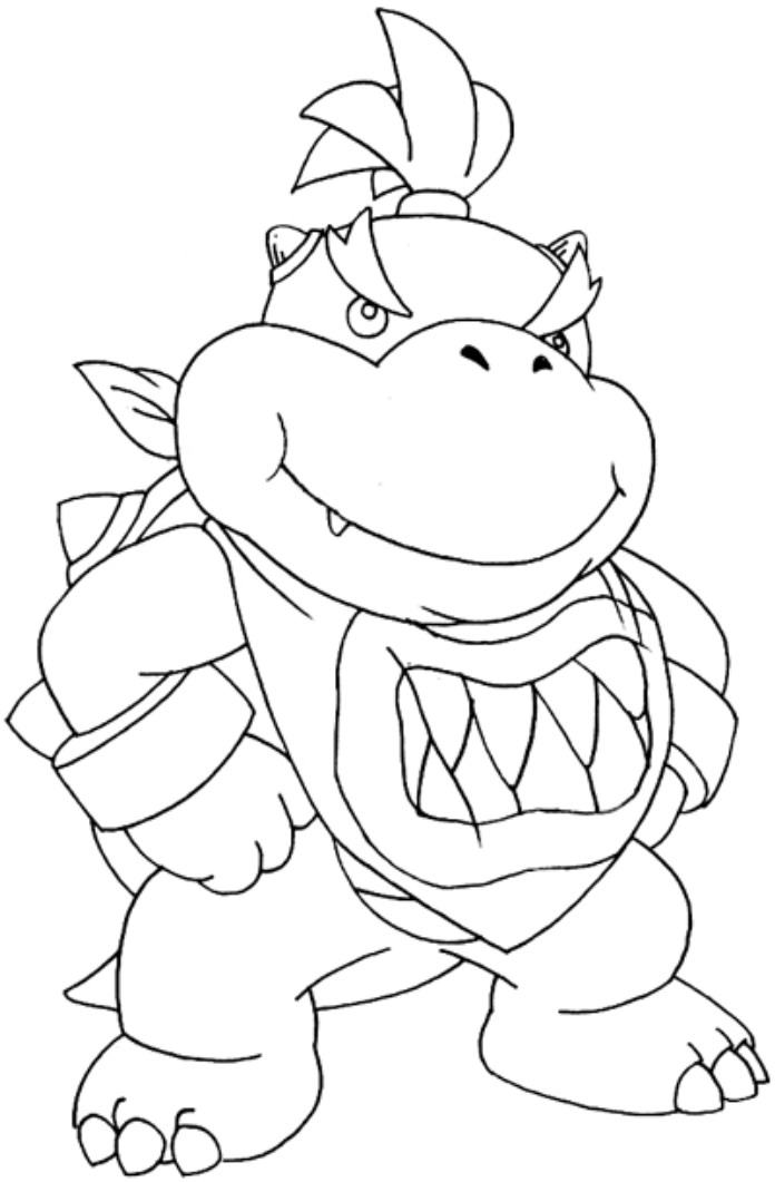 Mario Bowser Coloring Pages Printables 77