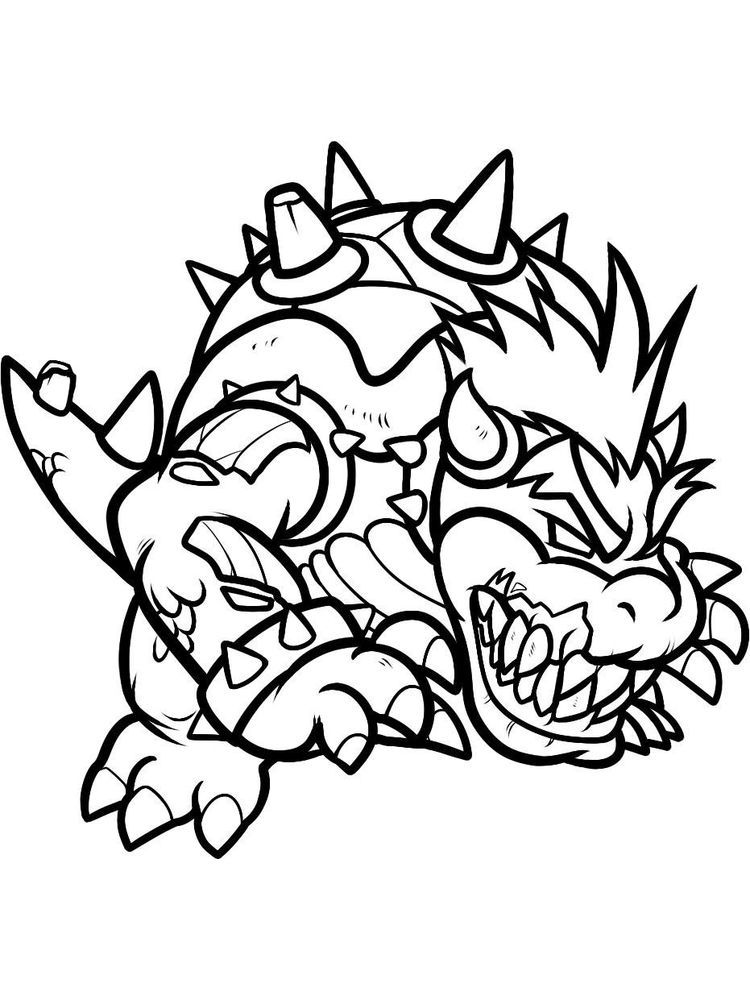 Mario Bowser Coloring Pages Printables 79