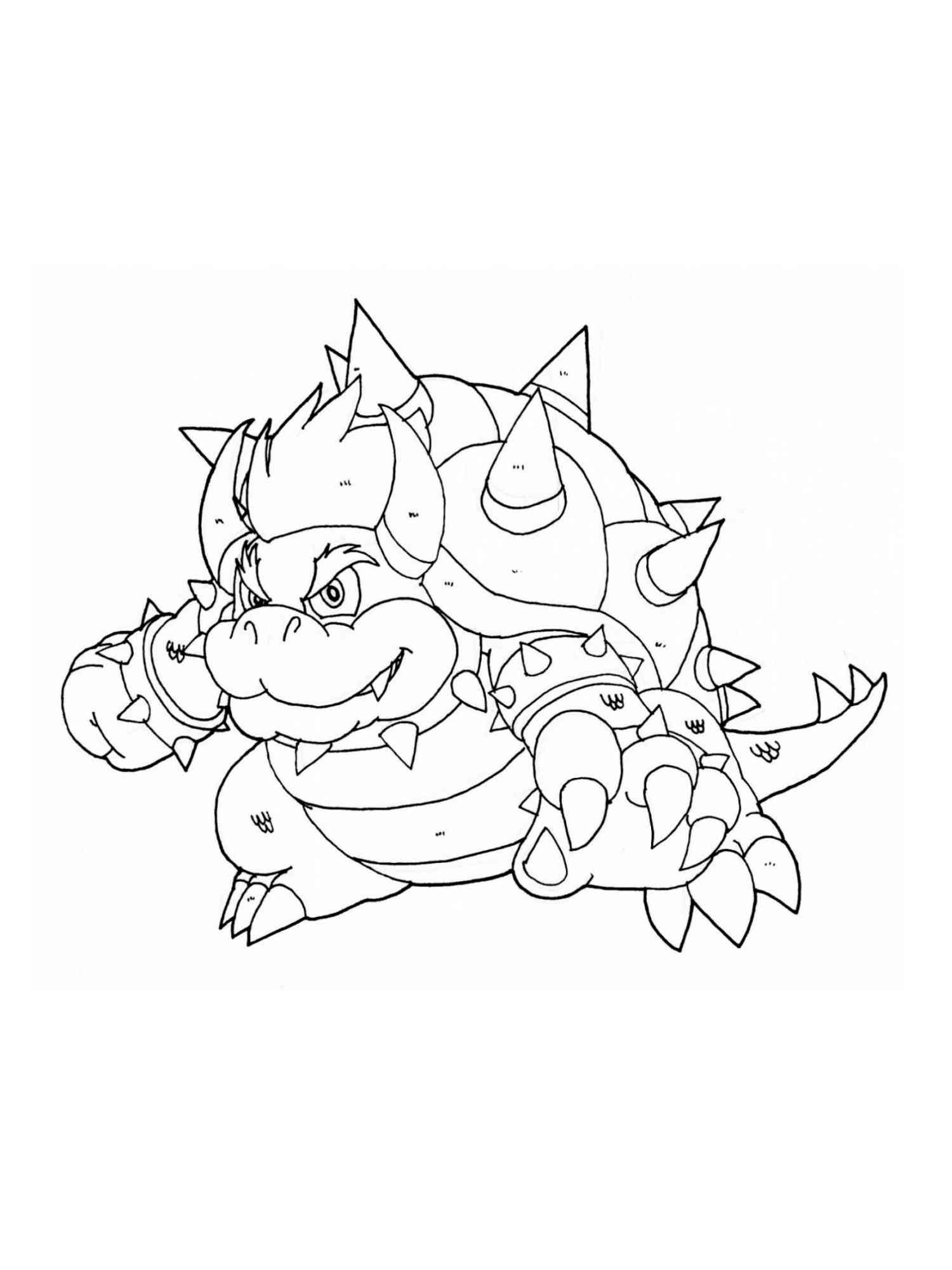 Mario Bowser Coloring Pages Printables 80