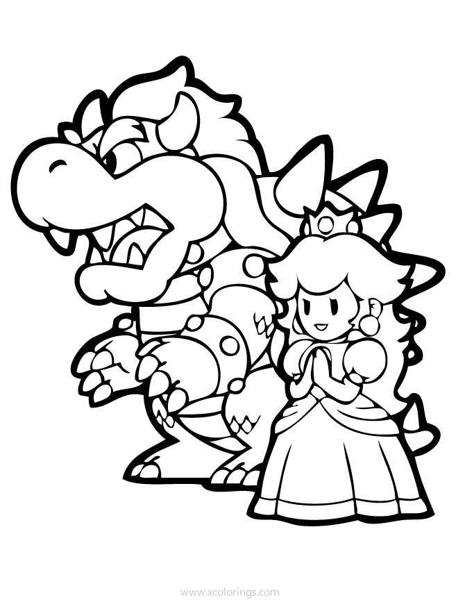 Mario Bowser Coloring Pages Printables 81