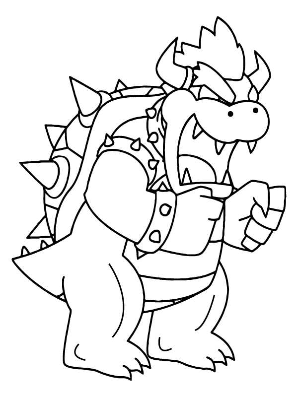 Mario Bowser Coloring Pages Printables 83