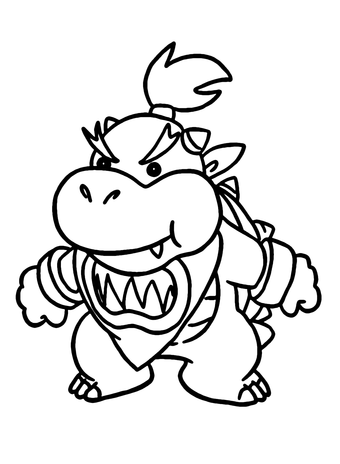 Mario Bowser Coloring Pages Printables 90