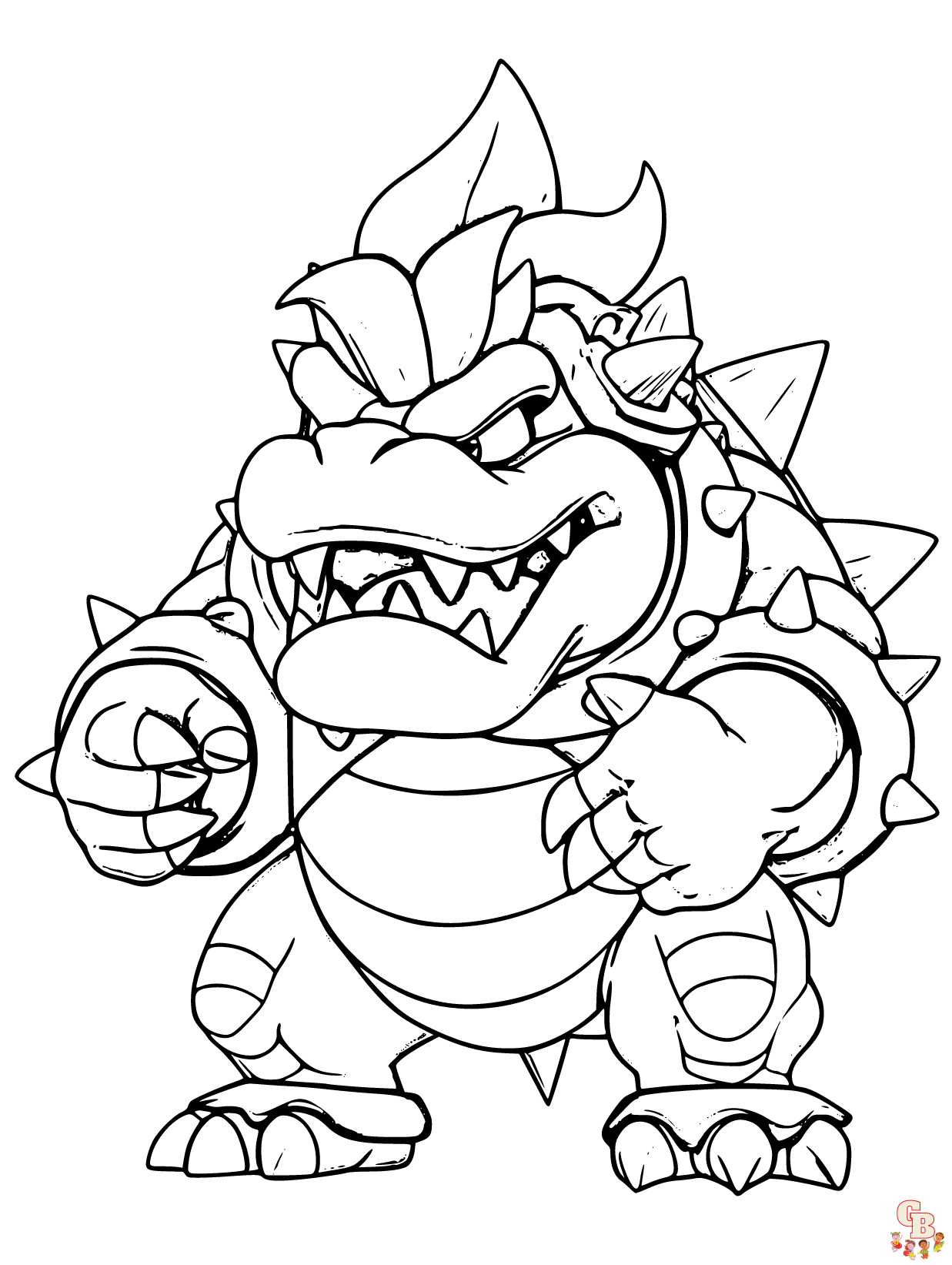 Mario Bowser Coloring Pages Printables 96