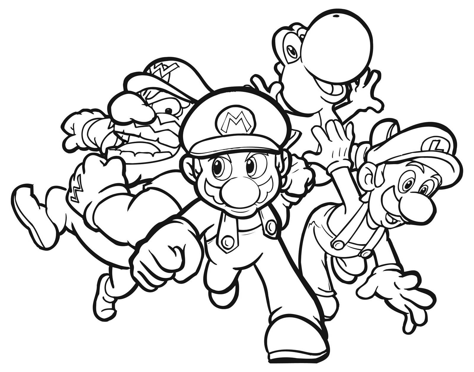 Mario Coloring Pages for Kids Printable 103