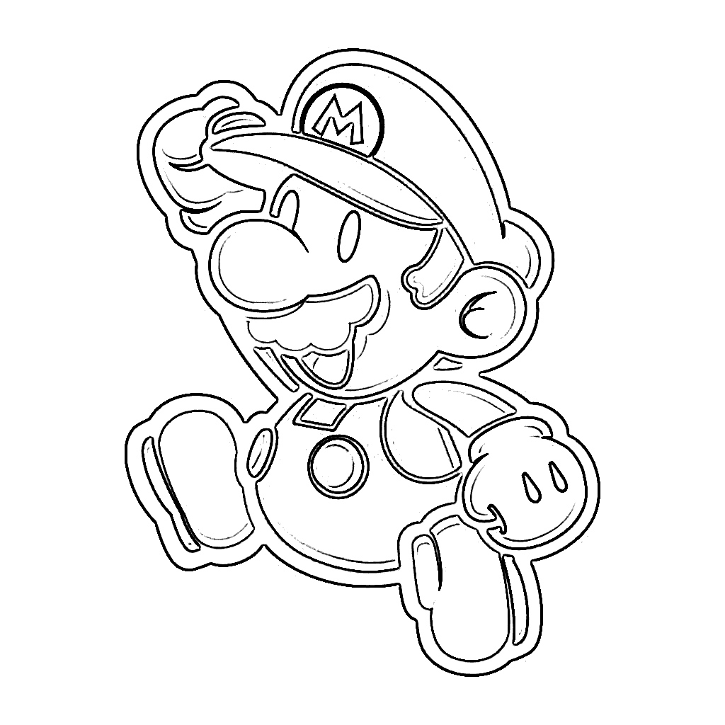 Mario Coloring Pages for Kids Printable 104