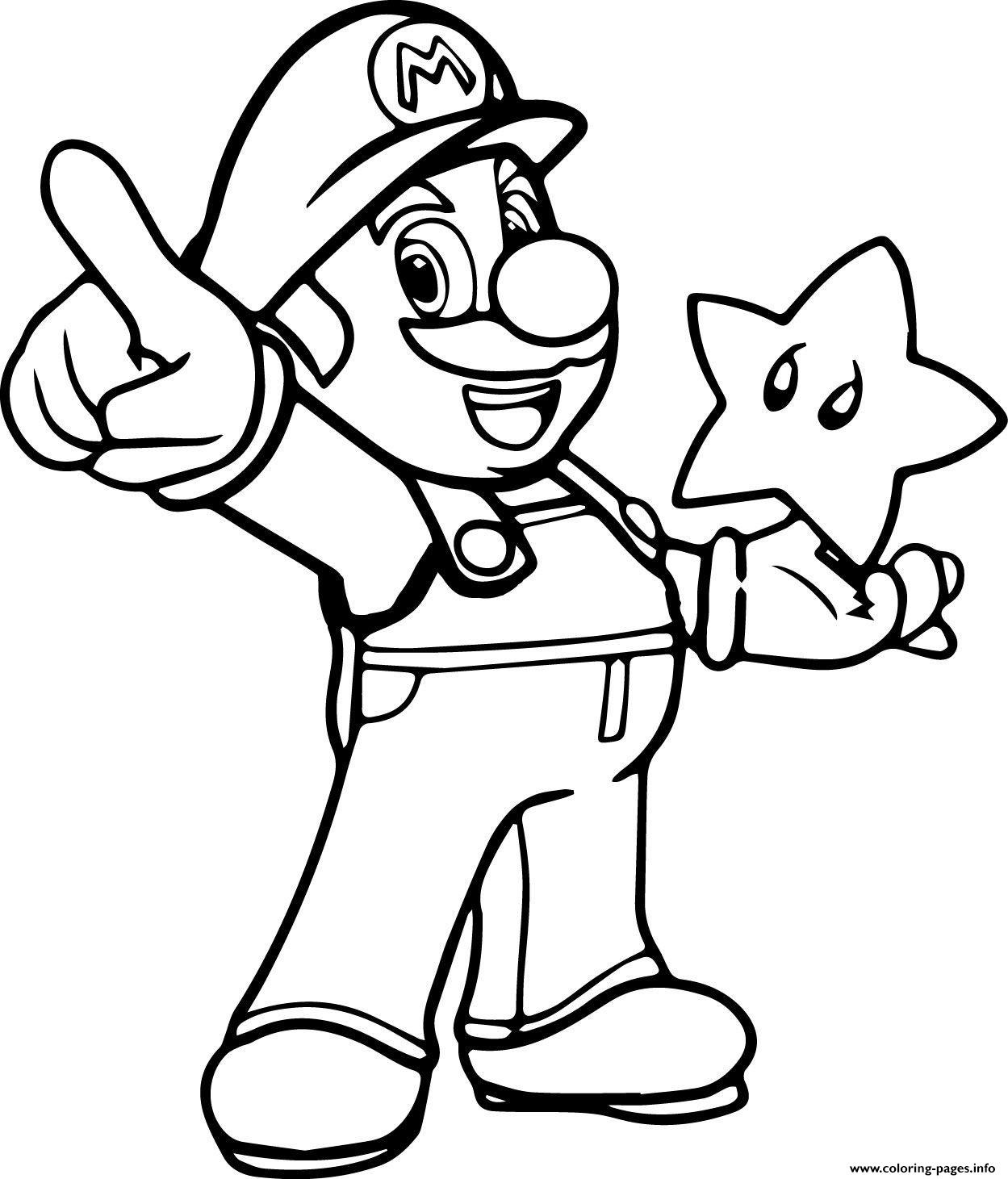 Mario Coloring Pages for Kids Printable 105