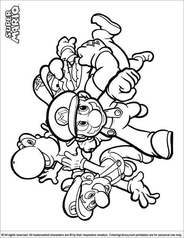 Mario Coloring Pages for Kids Printable 117