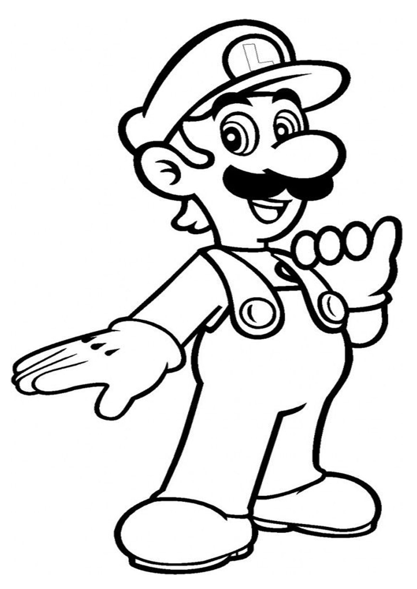 Mario Coloring Pages for Kids Printable 12