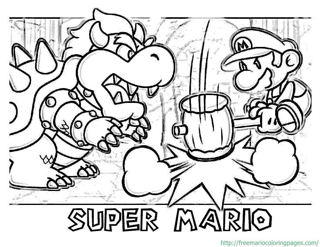 Mario Coloring Pages for Kids Printable 126