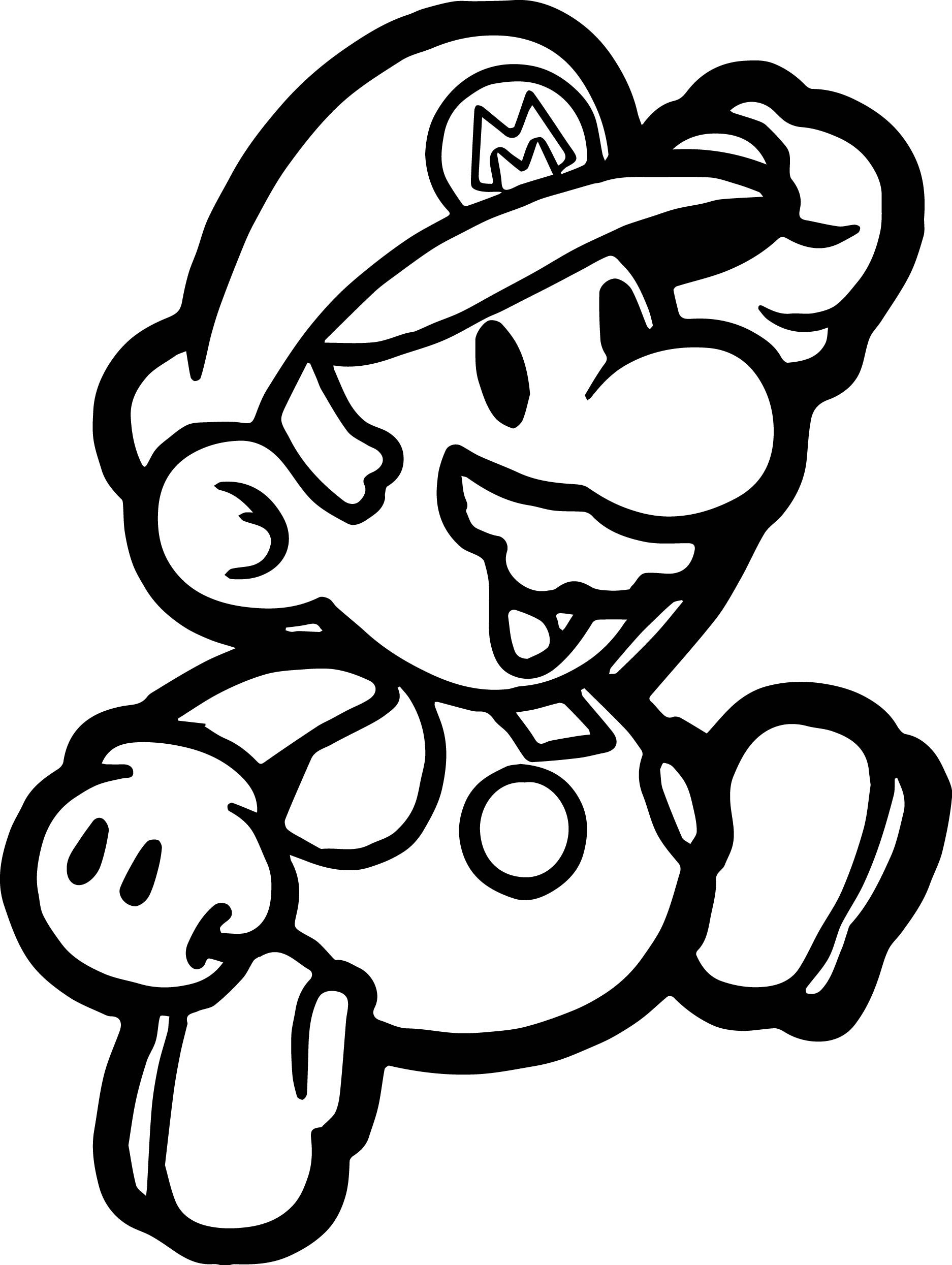 Mario Coloring Pages for Kids Printable 127