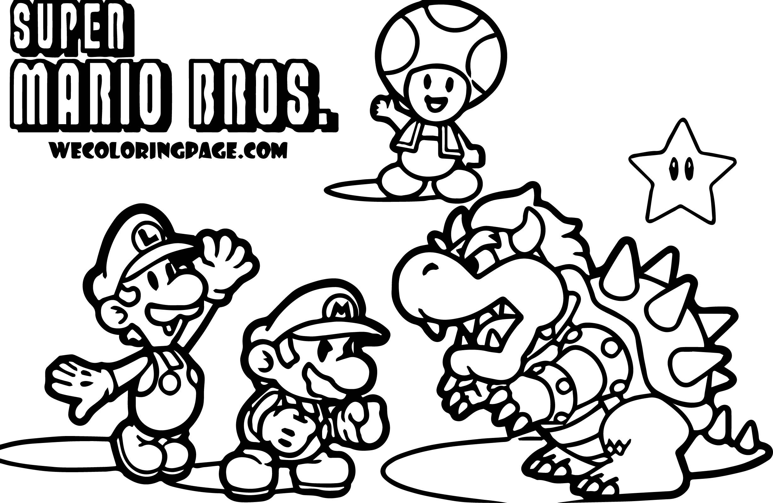 Mario Coloring Pages for Kids Printable 128