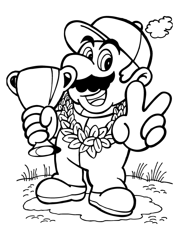 Mario Coloring Pages for Kids Printable 130