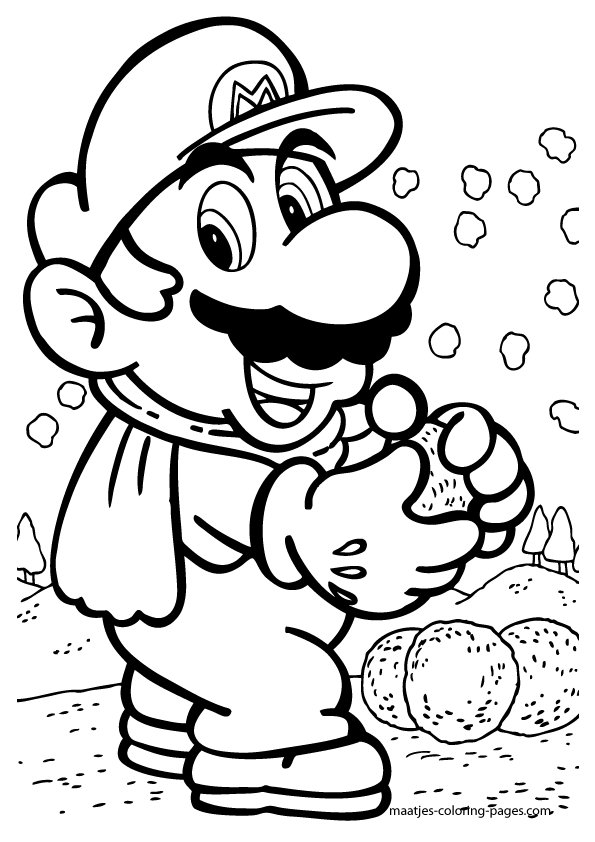 Mario Coloring Pages for Kids Printable 131