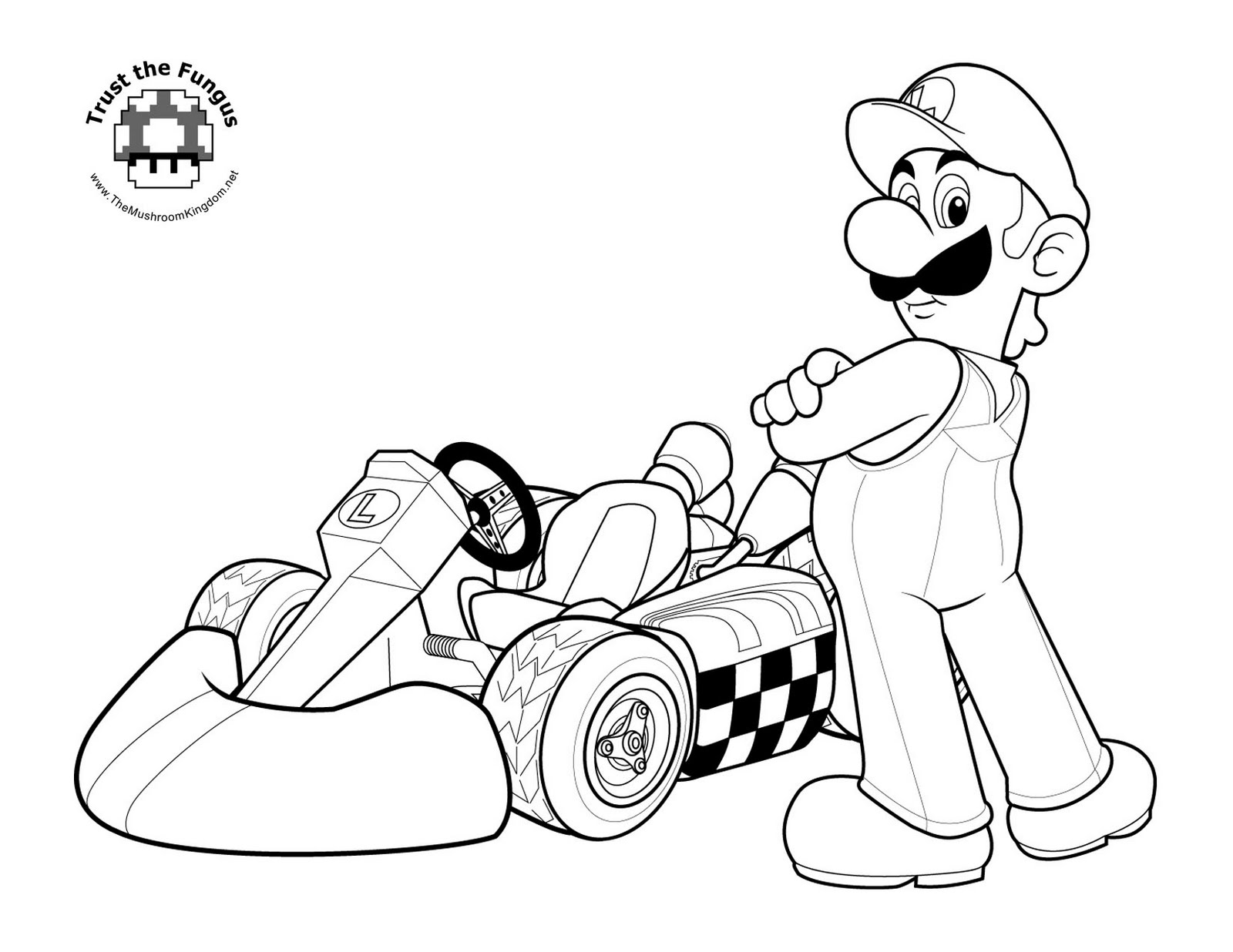 Mario Coloring Pages for Kids Printable 133