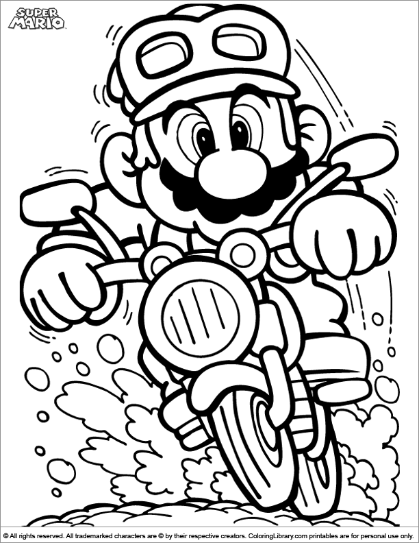 Mario Coloring Pages for Kids Printable 135