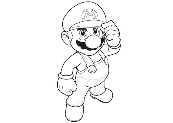 Mario Coloring Pages for Kids Printable 146