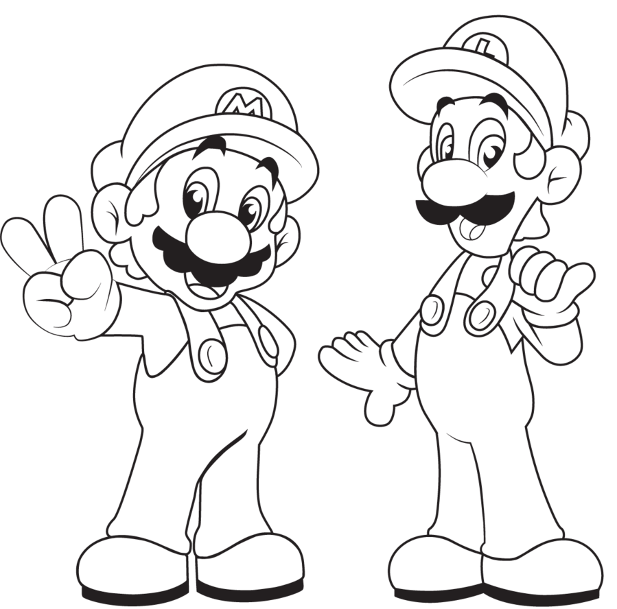 Mario Coloring Pages for Kids Printable 147