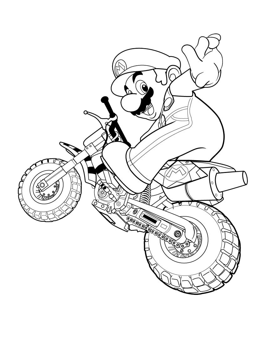 Mario Coloring Pages for Kids Printable 148