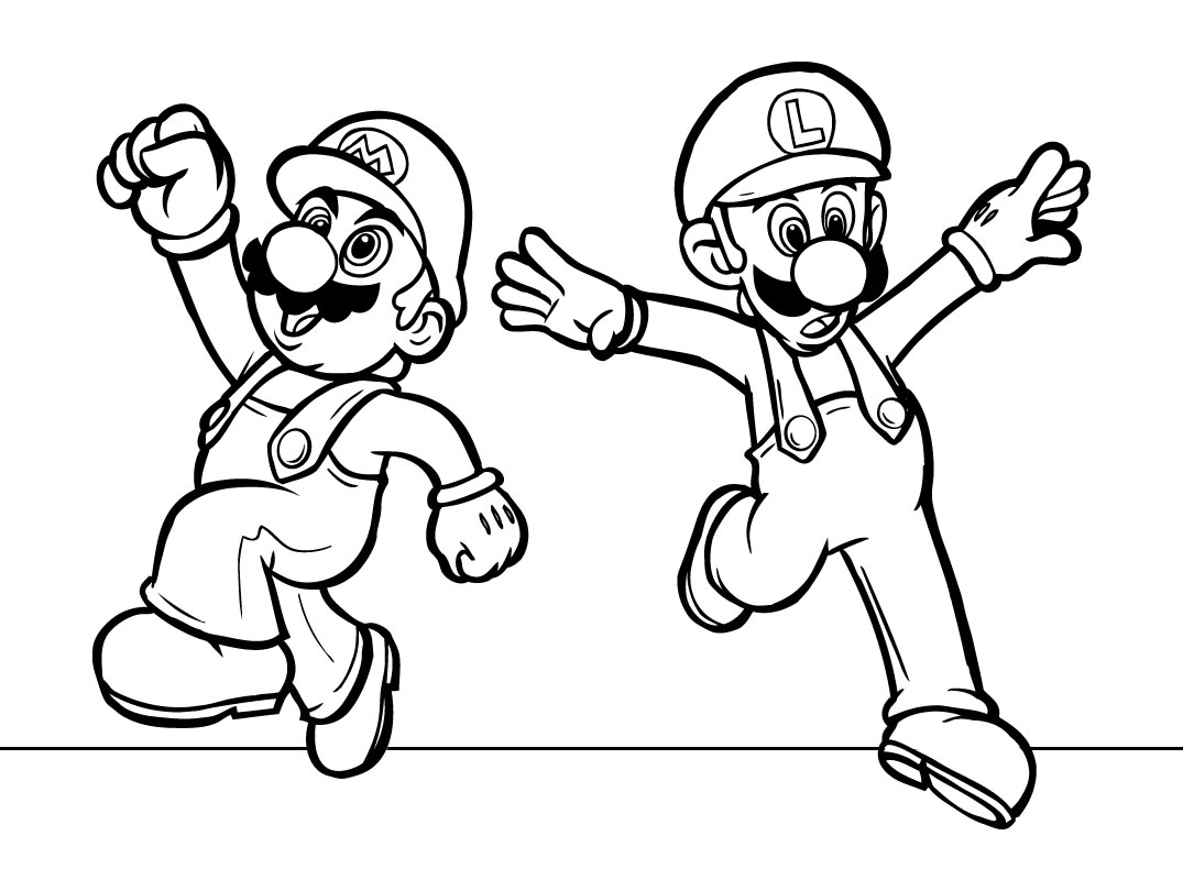 Mario Coloring Pages for Kids Printable 159