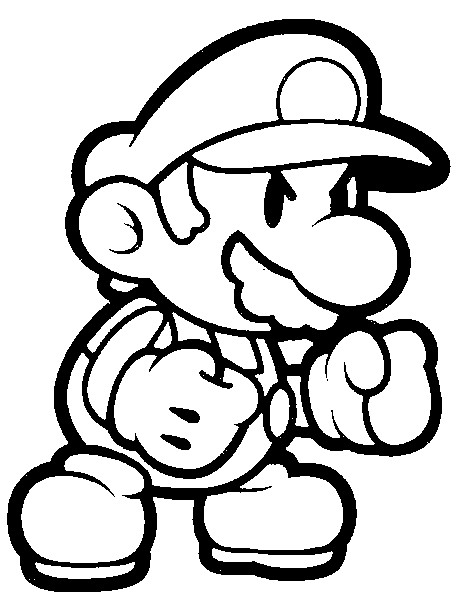 Mario Coloring Pages for Kids Printable 163