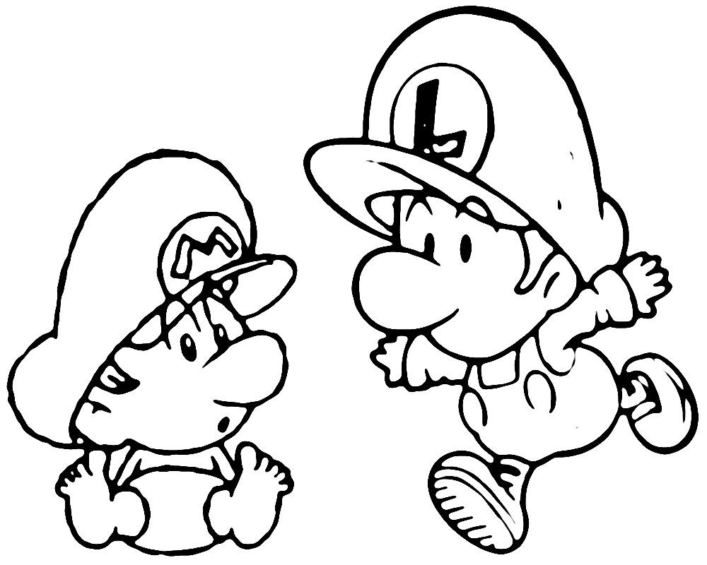 Mario Coloring Pages for Kids Printable 174