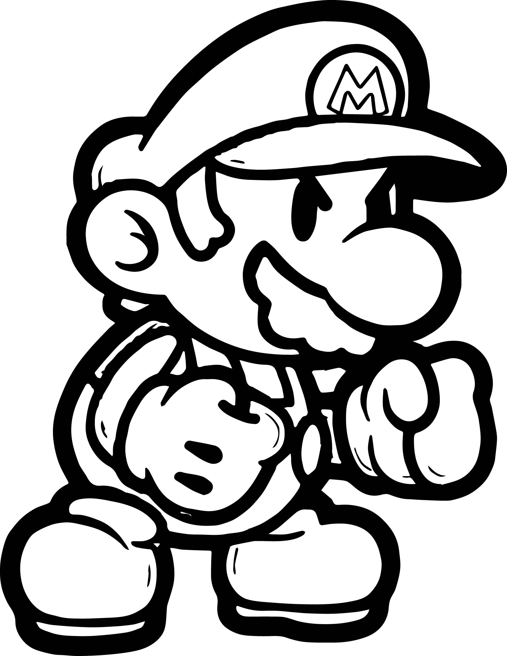 Mario Coloring Pages for Kids Printable 176