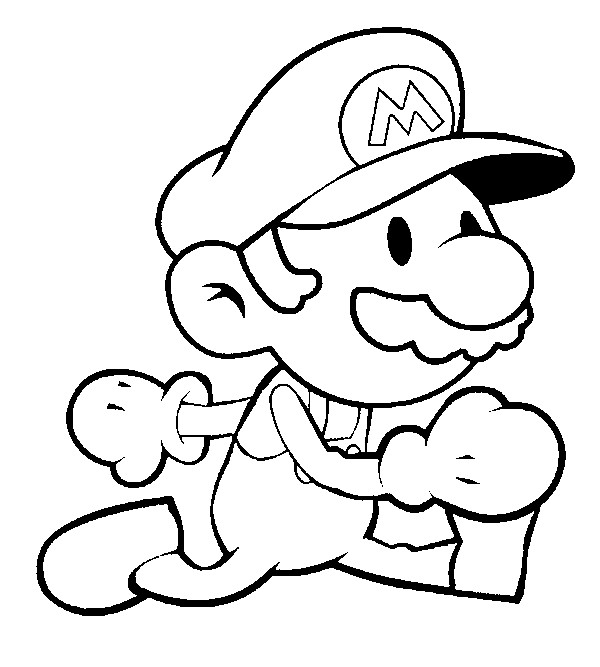 Mario Coloring Pages for Kids Printable 18