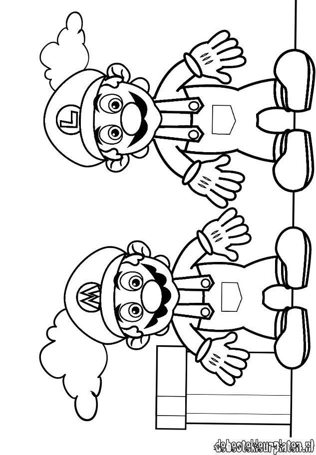 Mario Coloring Pages for Kids Printable 182