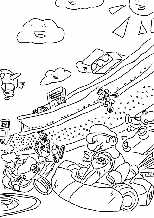 Mario Coloring Pages for Kids Printable 189