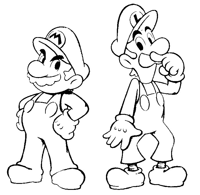 Mario Coloring Pages for Kids Printable 20