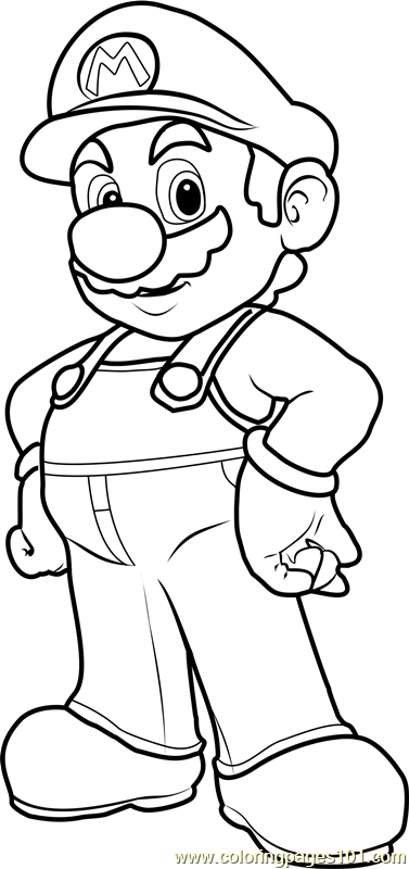 Mario Coloring Pages for Kids Printable 29