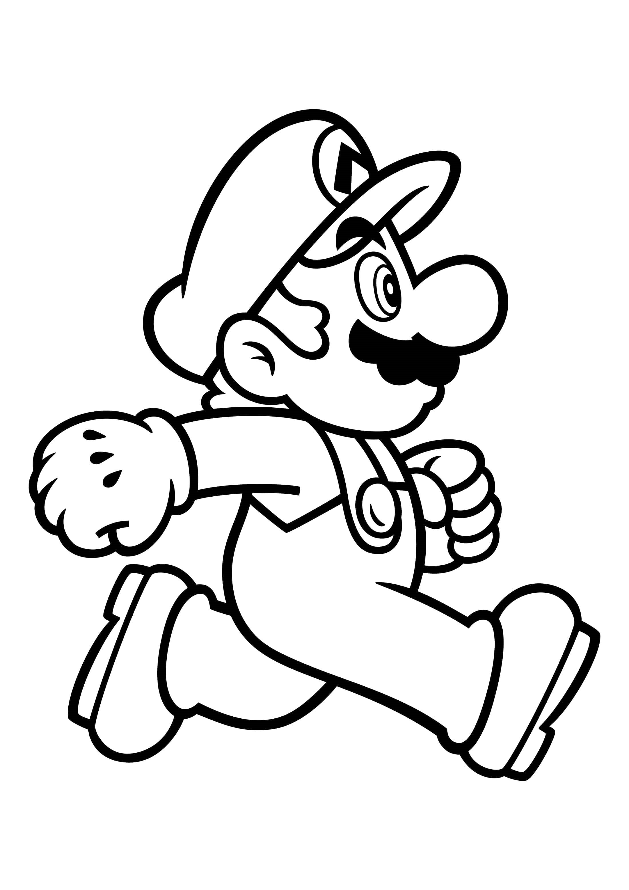 Mario Coloring Pages for Kids Printable 3