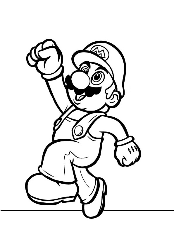 Mario Coloring Pages for Kids Printable 30