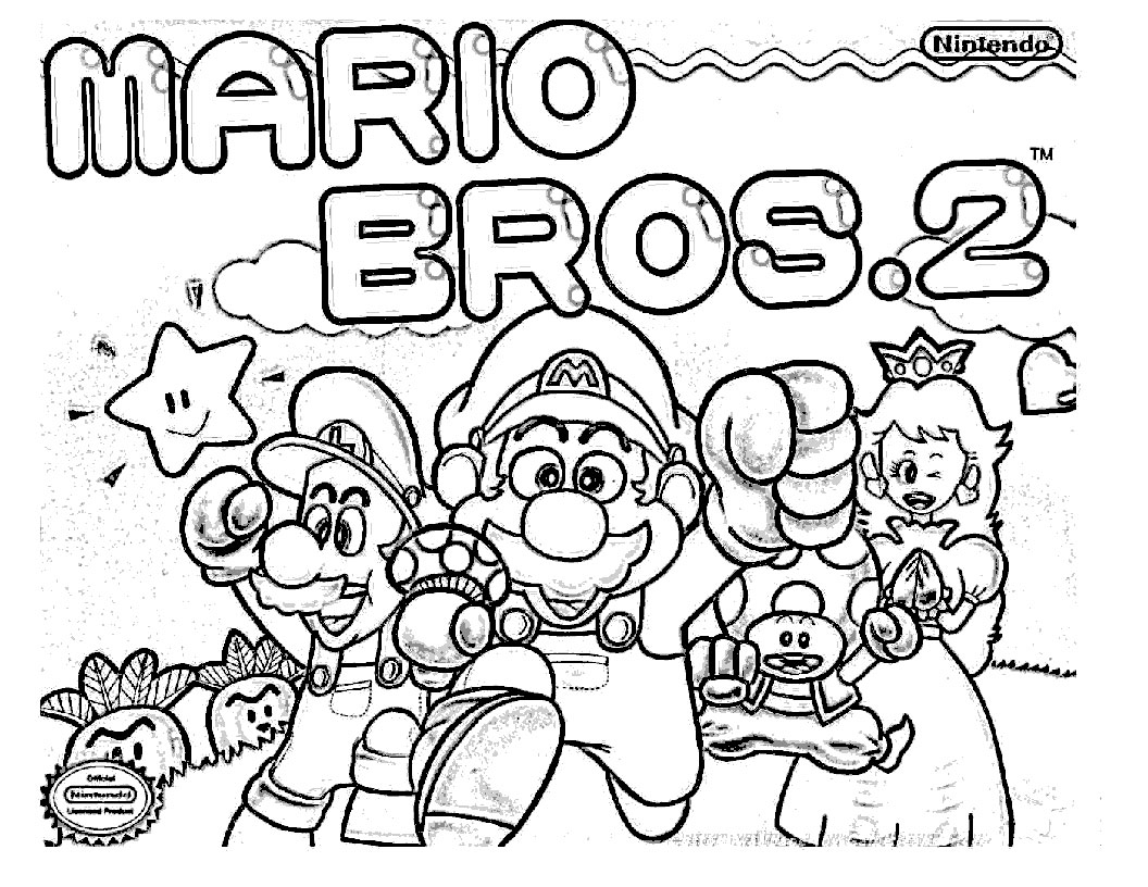 Mario Coloring Pages for Kids Printable 44