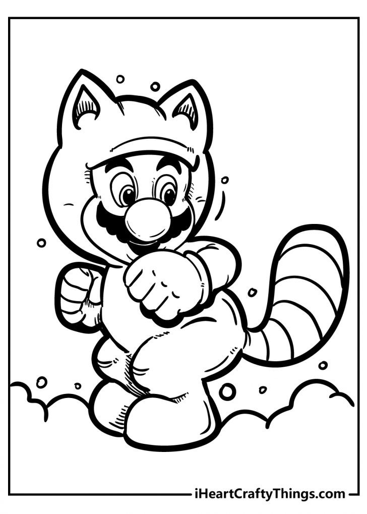 Mario Coloring Pages for Kids Printable 50