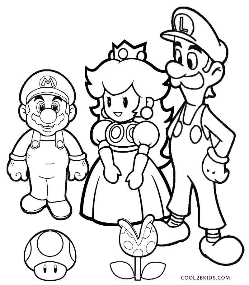 Mario Coloring Pages for Kids Printable 56