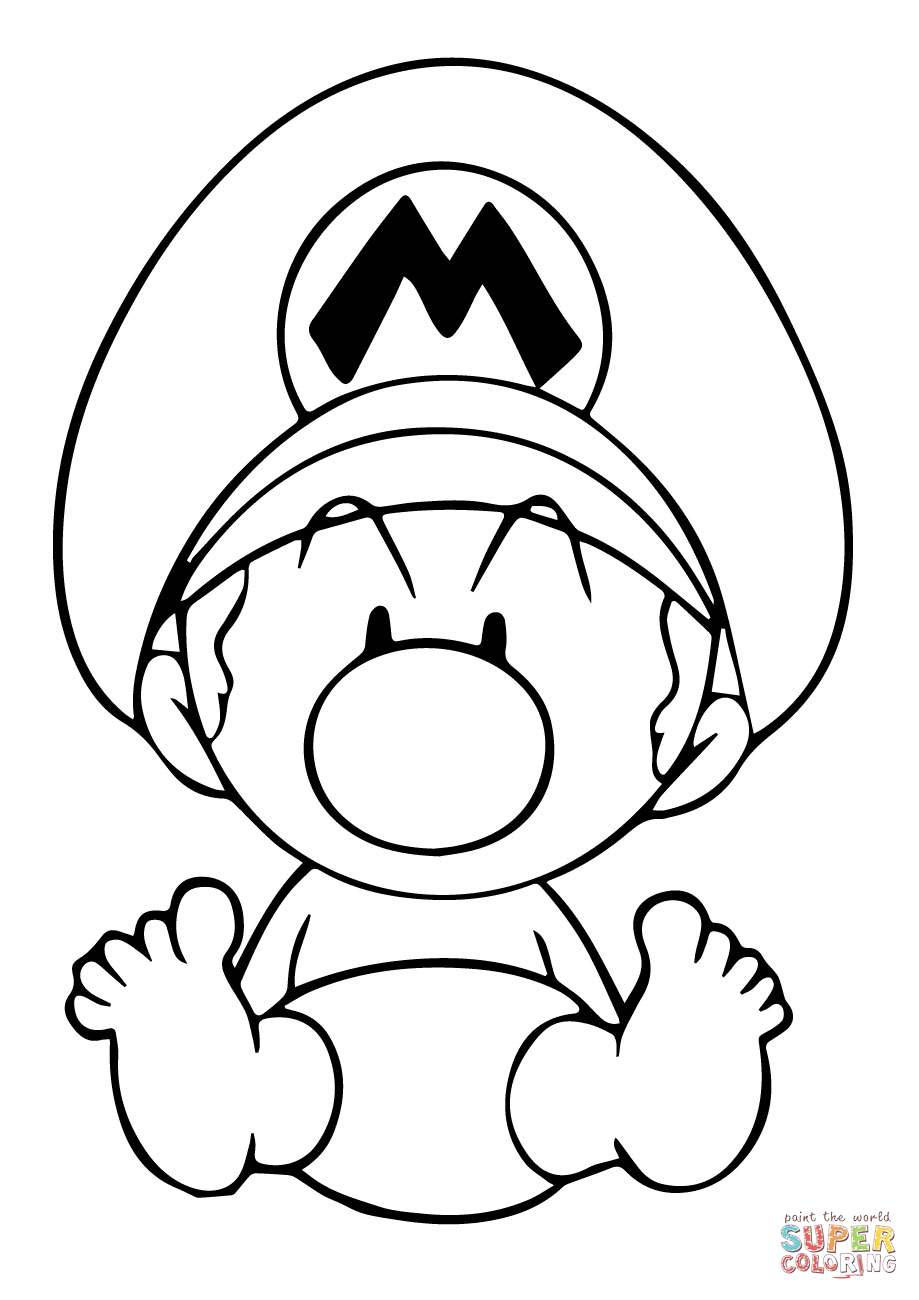 Mario Coloring Pages for Kids Printable 58