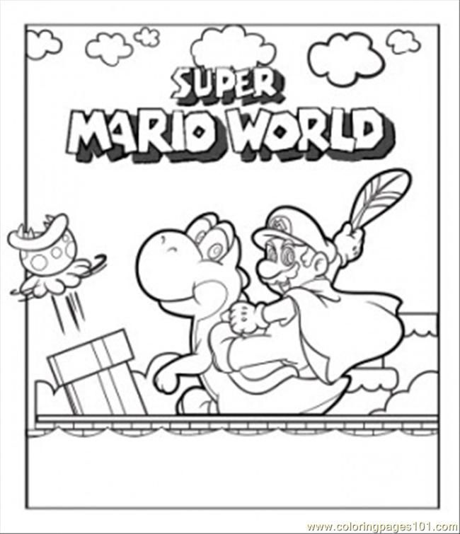 Mario Coloring Pages for Kids Printable 77