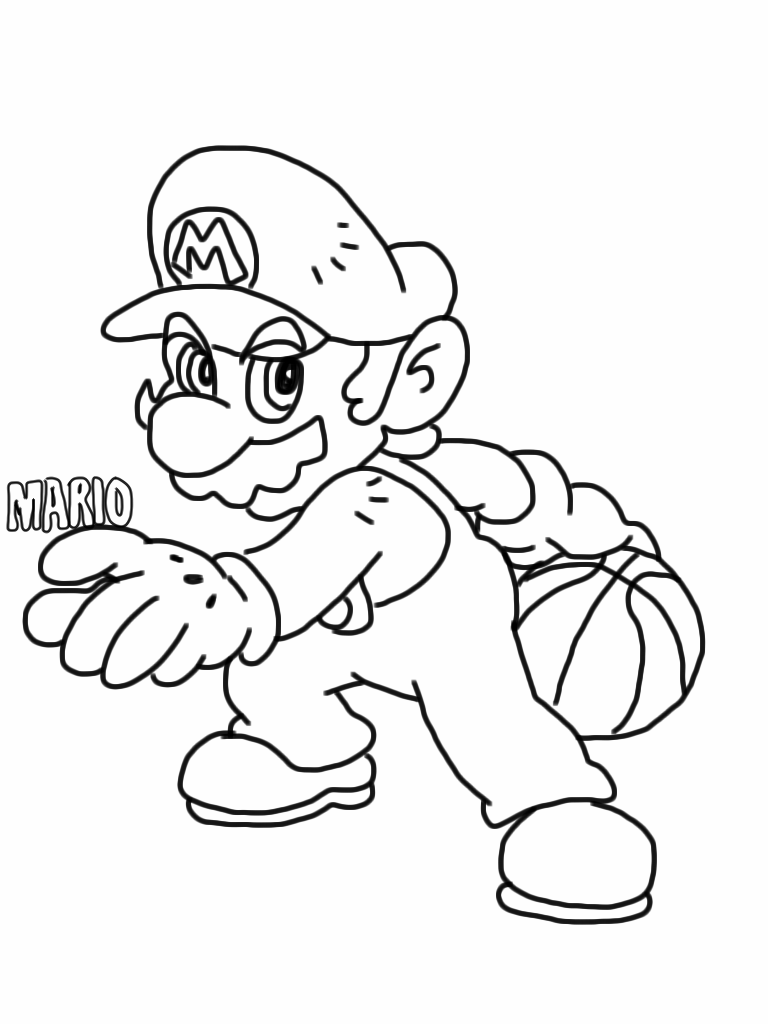 Mario Coloring Pages for Kids Printable 82