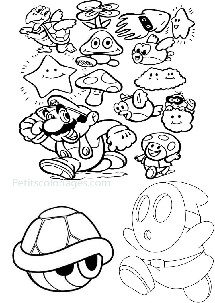 Mario Coloring Pages for Kids Printable 85