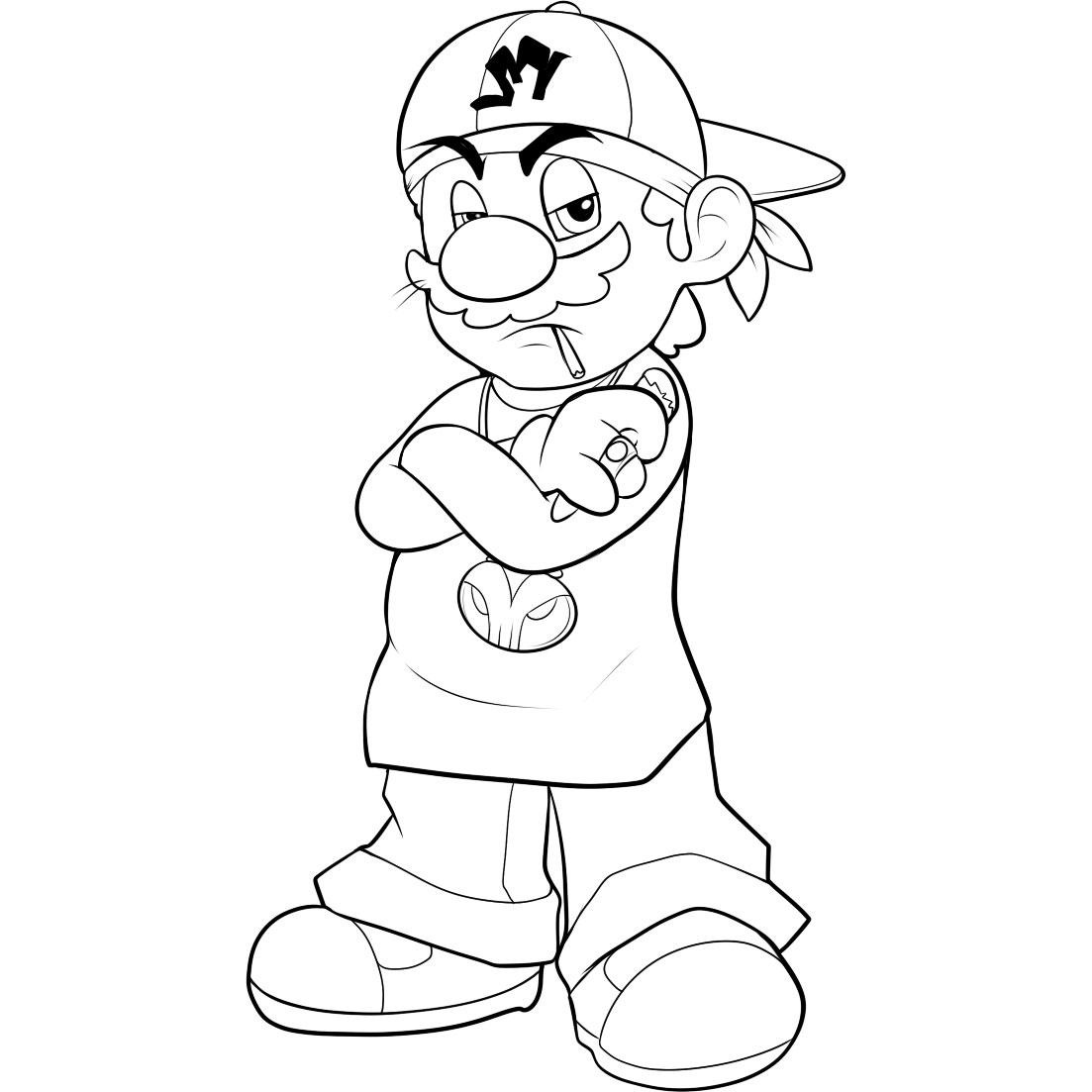 Mario Coloring Pages for Kids Printable 95