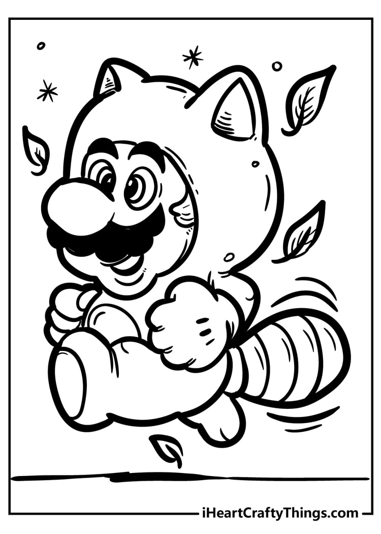 Mario Coloring Pages for Kids Printable 99