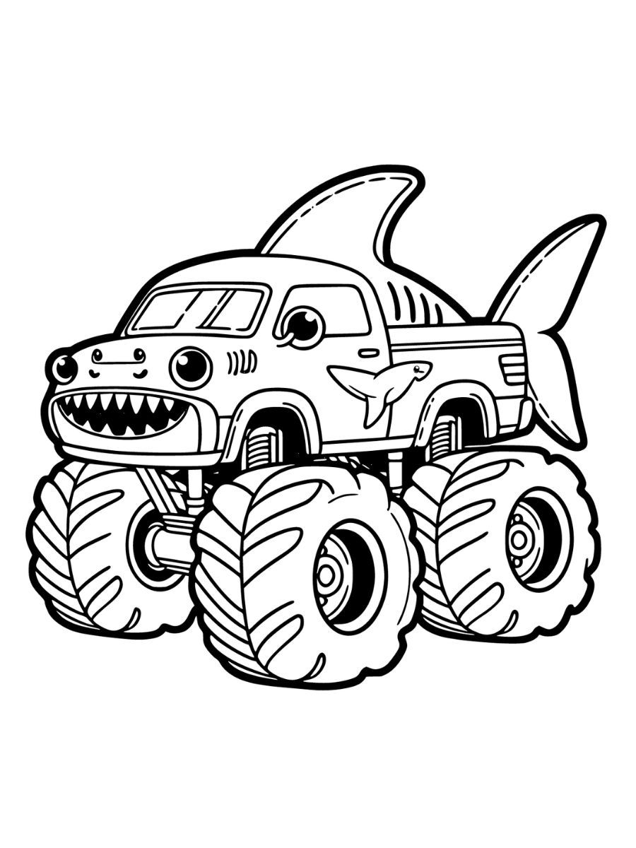 Monster Truck Coloring Pages Free Printable 101