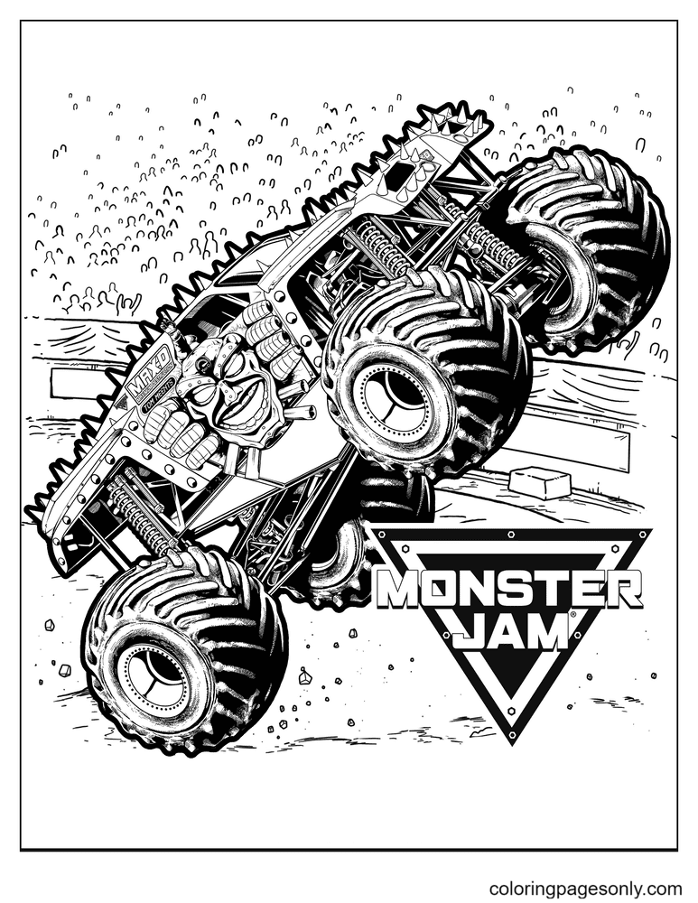 Monster Truck Coloring Pages Free Printable 102